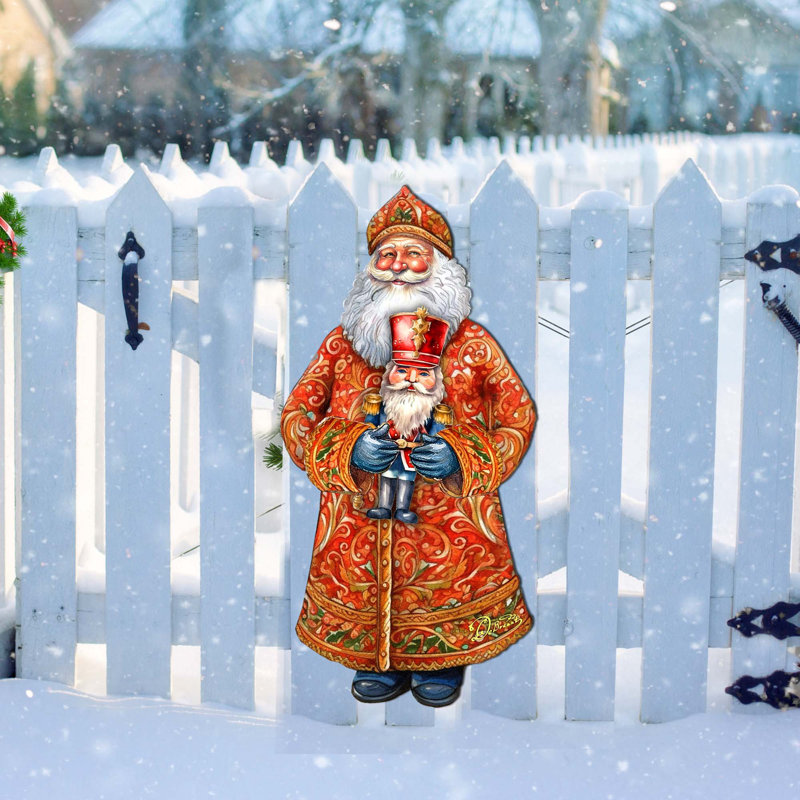 Santa's Holiday Nutcracker Holiday Door Decor By G. Debrekht