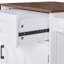 Îlot de cuisine 39,3 po avec abattant, îlot de rangement avec support latéral ouvert-1659754074
