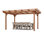 Pergola en bois massif