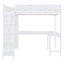 Full Loft Bed With Desk And Bookcase-801863607