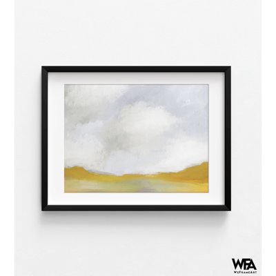 «The Plateau Mute Moutarde» par Leah Straatsma, très grand paysage abstrait, reproduction d'art, Nature Wall Decor, Art Studio Decor