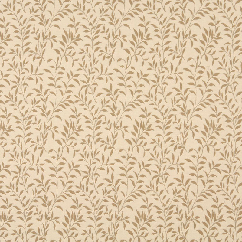 Tissu floral matelassé, Beige