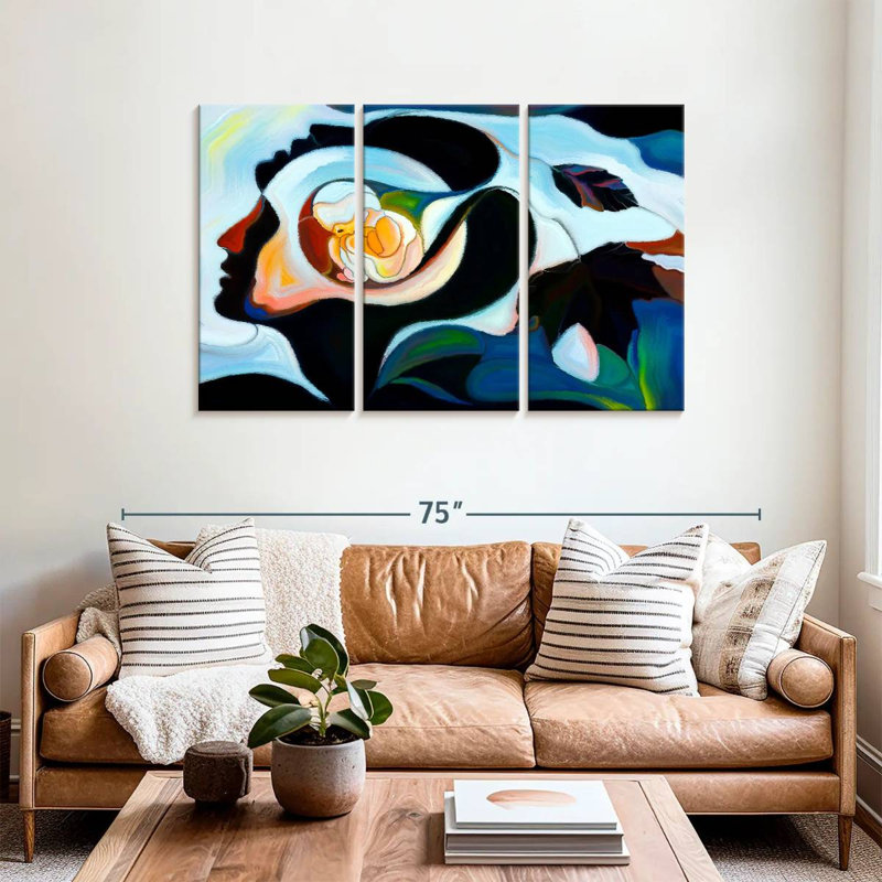 Leisha Mother Abstract, 36" H x 57" W