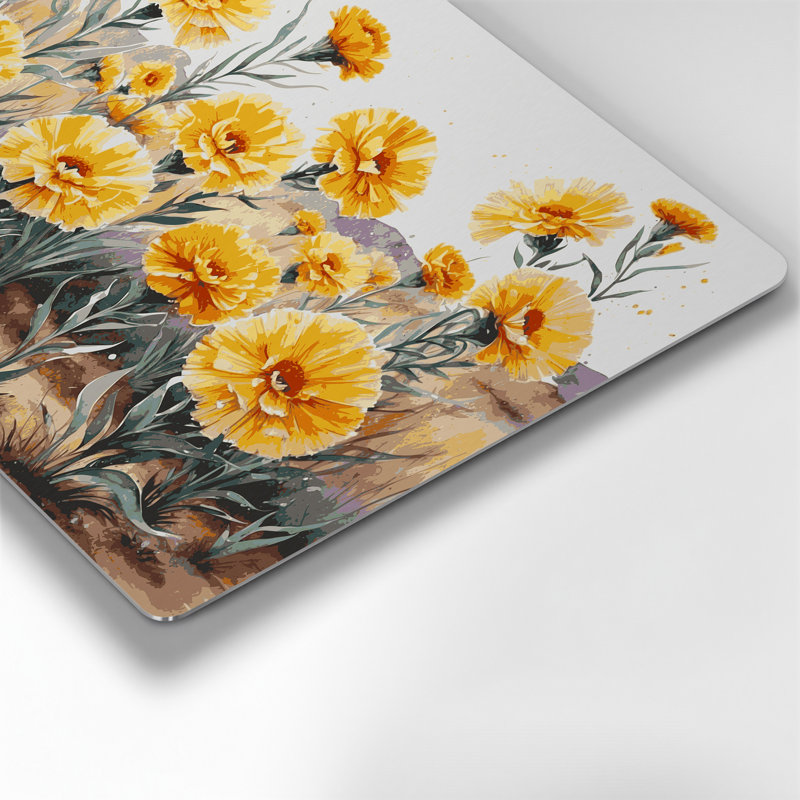 «Southwestern Plants Desert Marigold», art mural brun en métal 162