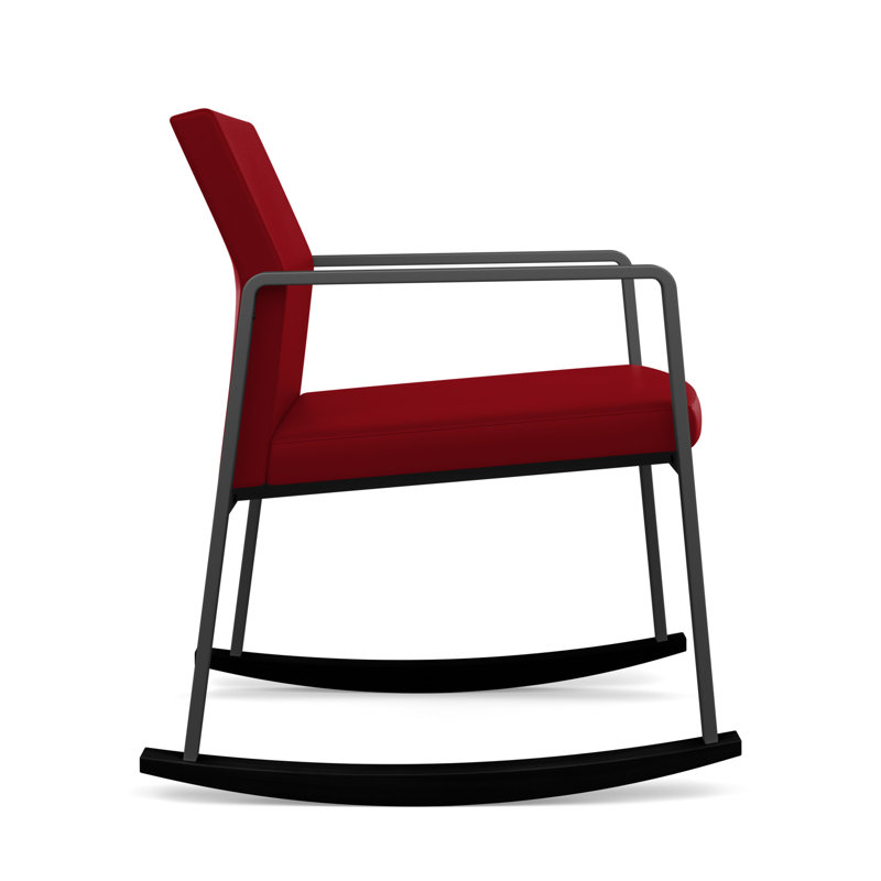Chaise berçante Gansett, Anthracite, Vinyle Patriot Plus Bordeaux