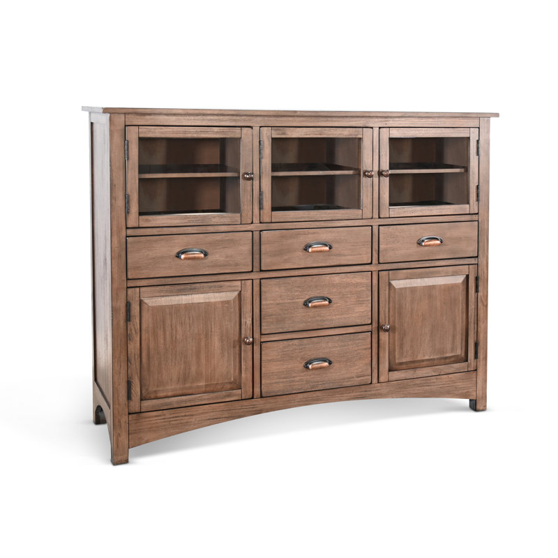 Milik 59'' Solid Wood Sideboard