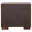 Table de chevet 2 tiroirs Polk Cappuccino