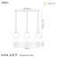 Kos 3 - Light White Kitchen Island Pendant