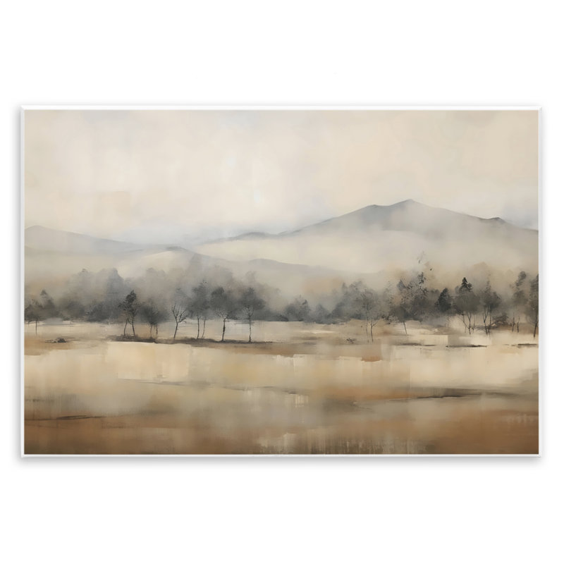 Distant Tree Covered Mountain Wall Plaque, design by Creative Studio, 10" H x 15" W