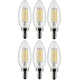 4 Watt B11 LED; Clear; Candelabra Base; 90 CRI; 3000K; 120 Volt