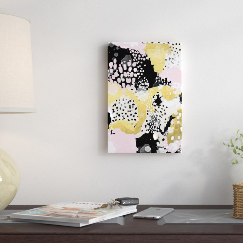 « rosa », reproduction d’art sur toile, Toile avec cadre noir, H 48 po x l 32 po x P 1,5 po