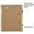 Wiedeman Kids Art Frame 10 x 12.5” with 8.5 x 11” Mat - Composite Wood with Glass (Set of 2)-1743790830