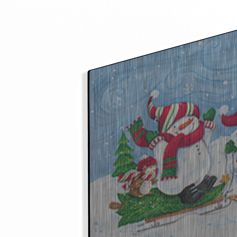 «Getting The Christmas Tree» par Diane Kater, H 12 po x l 16 po