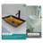 Bathroom Vessel Sink Above Counter Amber Gold Gradient Tempered Glass Bowl Square Sink For Bathroom, Tempered Glass Vessel Sink With Pop-Up Drain (No Faucet)