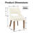 Upholstered Side Dining Chair with Solid Wood Legs-129445055