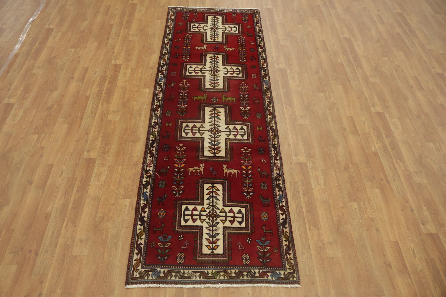 Red Barrel Studio® Tribal Traditional Rug with Symmetrical Geometric ...