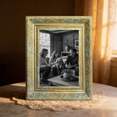 Cadre 3 pièces 8 "x 10" or antique raffiné pour cadeaux d'anniversaire