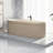 Simple Oval Artificial Stone Bathtub 67'' W 21.6'' H Tub & Shower Kit-99326201