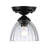 Audra 1-Light Semi-Flush with Clear Glass-106900577