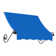 Awntech Charleston Acrylic Fabric Awning with Iron Scroll Arms