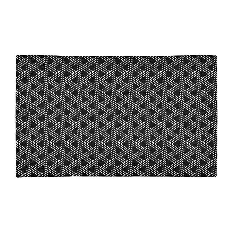 Tapis noir/blanc zig zag, Rectangle 2 pi x 3 pi