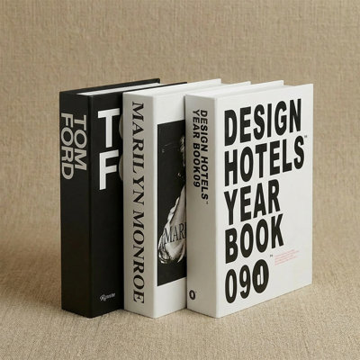Iconic Pop Culture Faux Book Set (set Of 3)