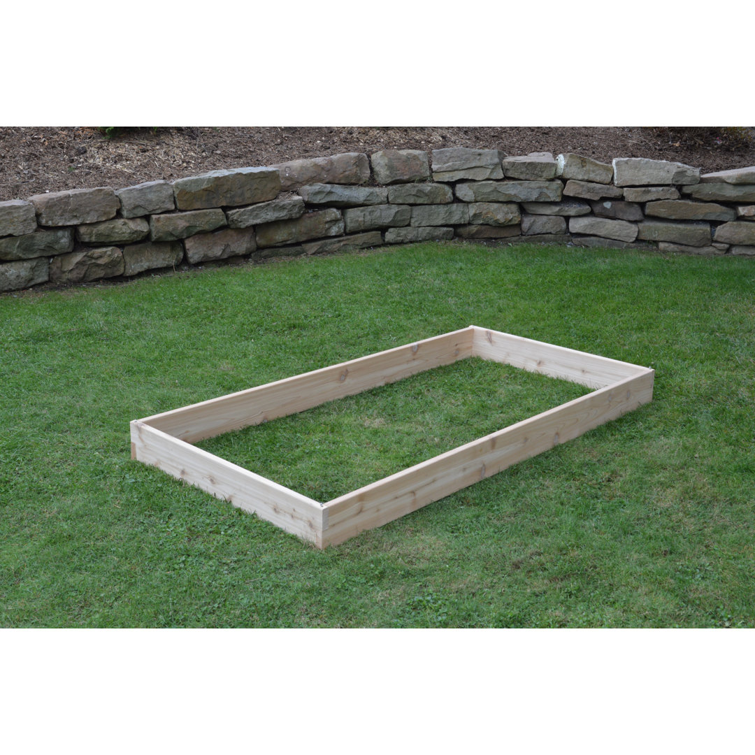 Buckingham 6 ft x 3 ft Wood Raised Garden Bed Gracie Oaks
