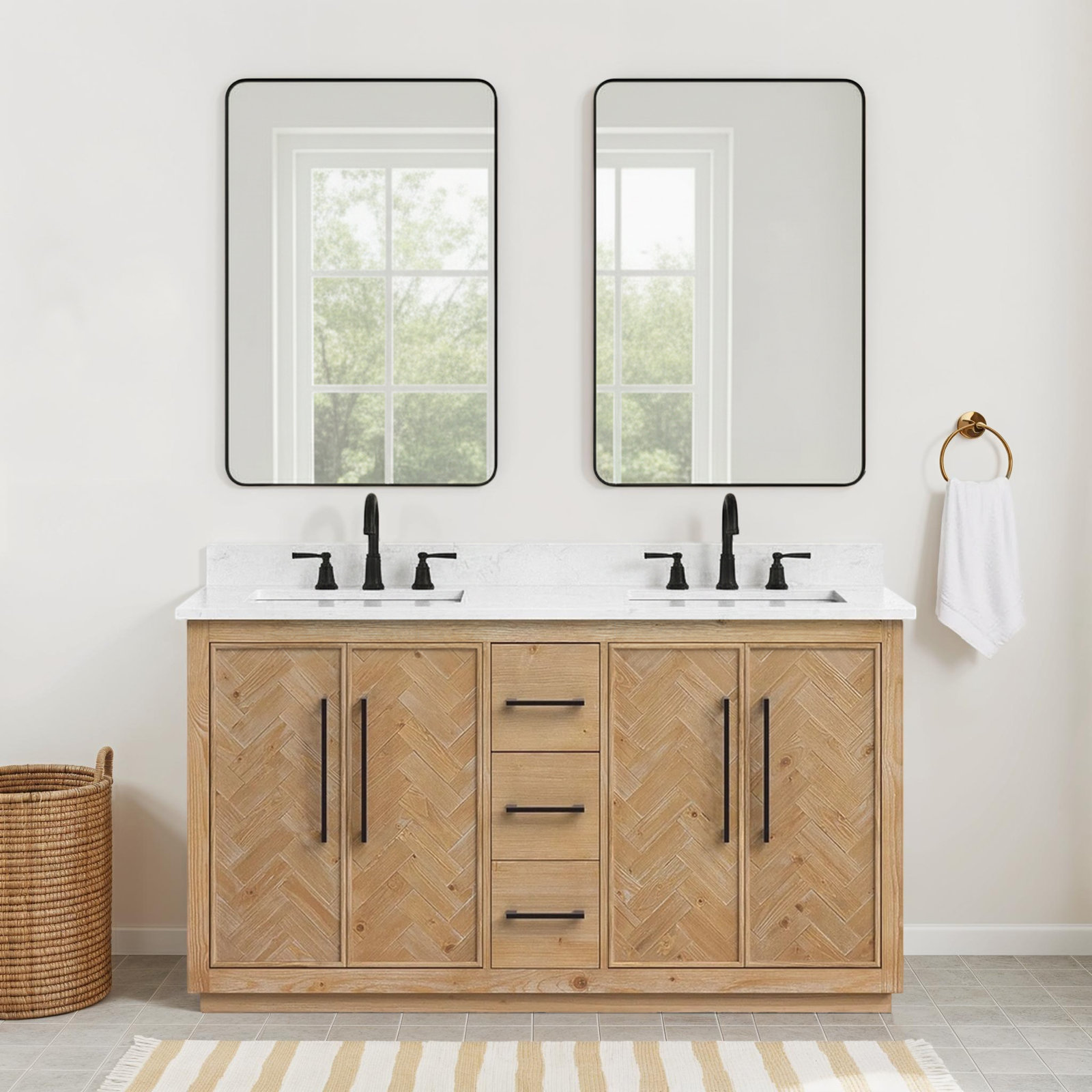 Eris 60'' Double Bathroom Vanity