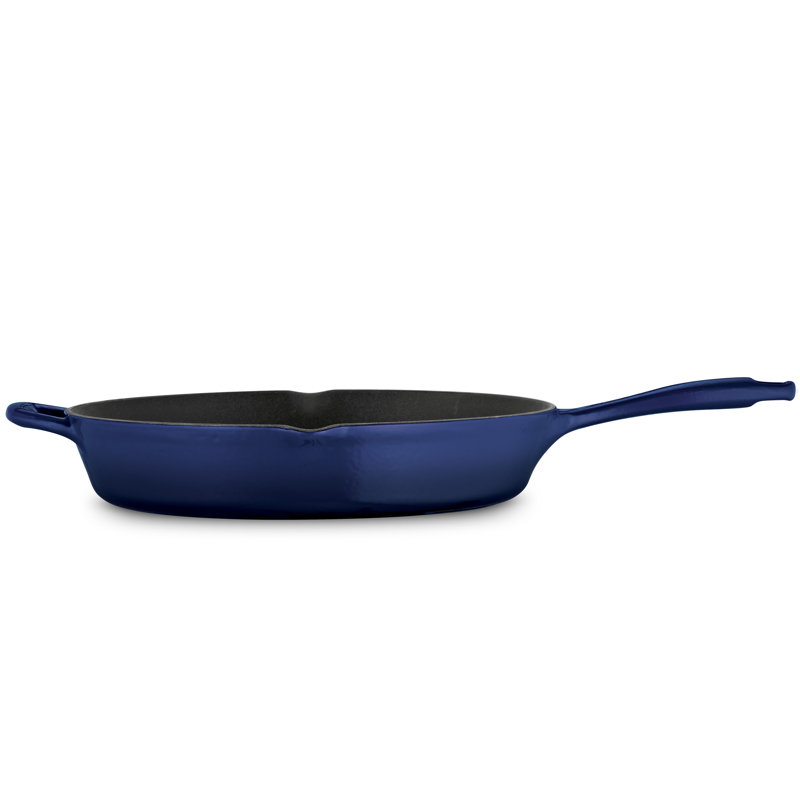 Tramontina Gourmet Enameled Cast Iron Skillet, Gradated Cobalt, 12" Diameter