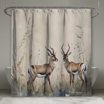 Rideaux de douche deux gazelles