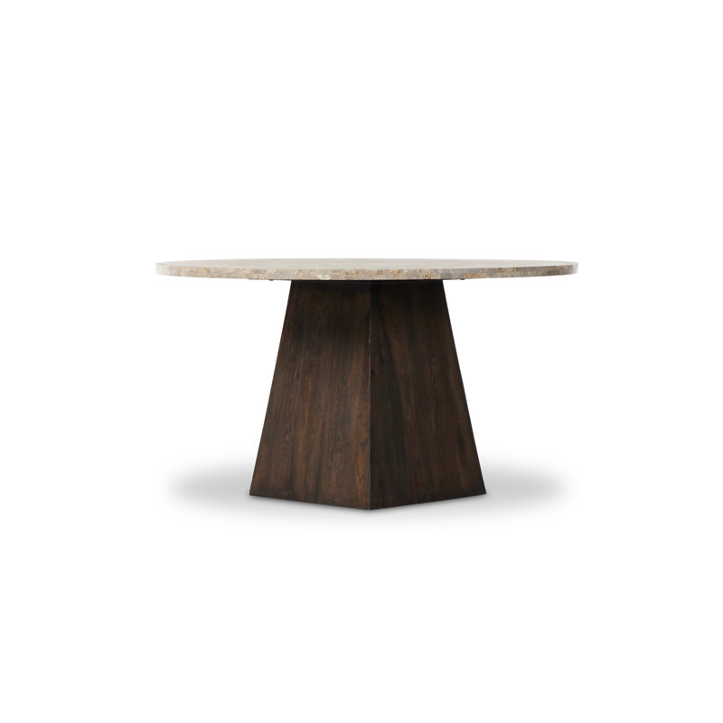 Brisa Round Stone Dining Table