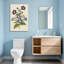 Plantes et fleurs fleurs bleues et mauves avec feuilles vertes-62149407