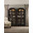 Sanctuary Glass Bunching Curio-Ebony Antiqued Oak