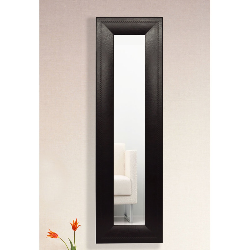 Niami Wood Flat Wall Mirror, 29.75" H x 11.75" W