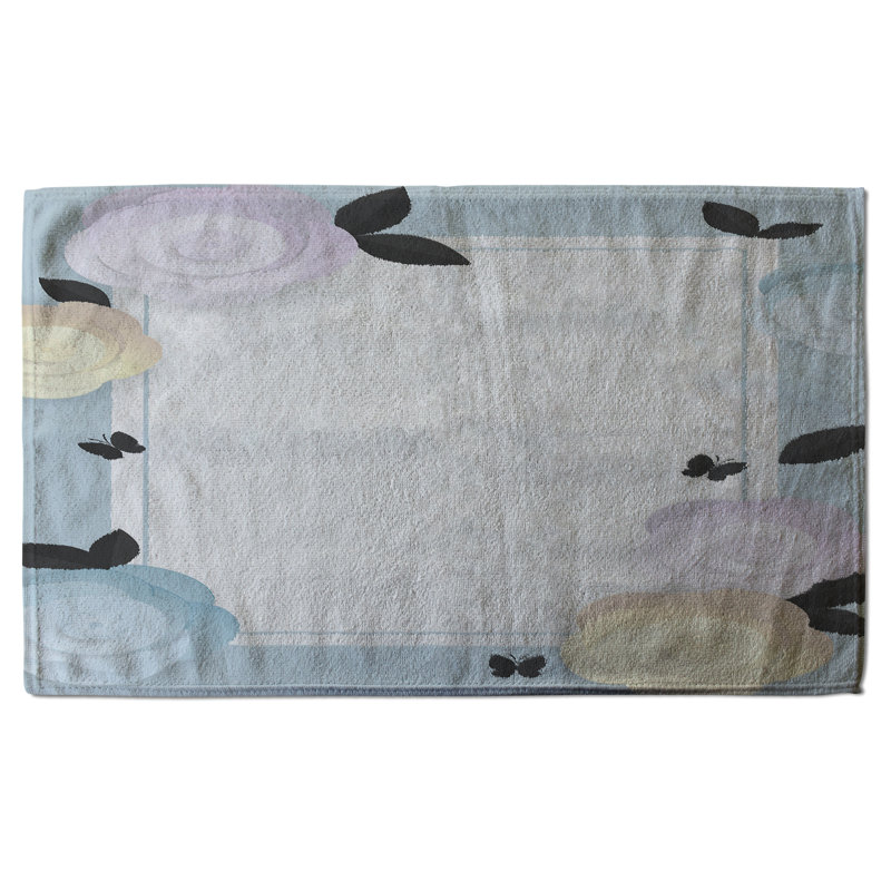 Cotton Floral Waffle Kitchen Towel