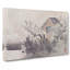 Hut By The Lake by Shibata Zeshin - Wrapped Canvas Painting-55304472