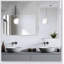 Miroir de salle de bain mural avec fonctions antibuée et imperméables, assurant des reflets clairs et la sécurité