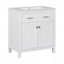 Meuble-lavabo de 30 po avec lavabo en céramique, armoire de salle de bain simple moderne avec 2 portes et une tablette, portes à fermeture douce-115688354