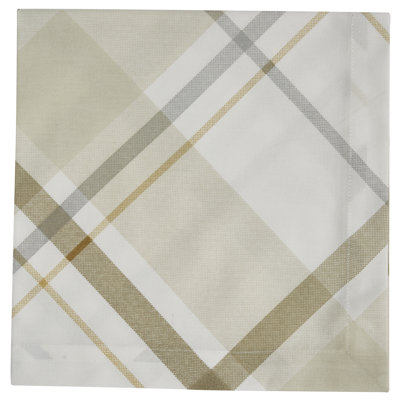 100% Cotton Plaid Square Napkin