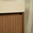 36" Floating Bathroom Vanity With Travertine Sintered Stone Top, Ceramic Undermount Sink & Striped Wood Drawer Design, Pre-Assembled-1164838718