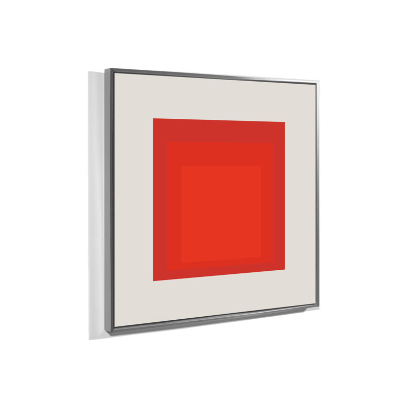 Square Series " Square Series " by Yaffa G, Silver Floater Framed, 41" W x 41" H
