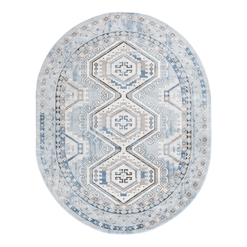 Charlotte Oriental Indoor Rug, Oval 7'10" x 10'