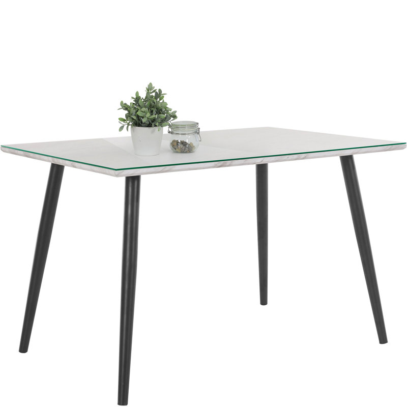 Artigoran Metal Base Dining Table, 75 cm H x 120 L x 80 cm D