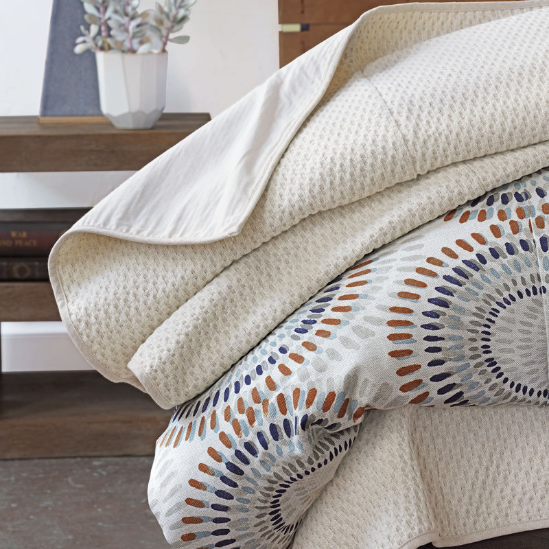 Charlie Modern & Contemporary Cotton Blend Coverlet, Full Coverlet 