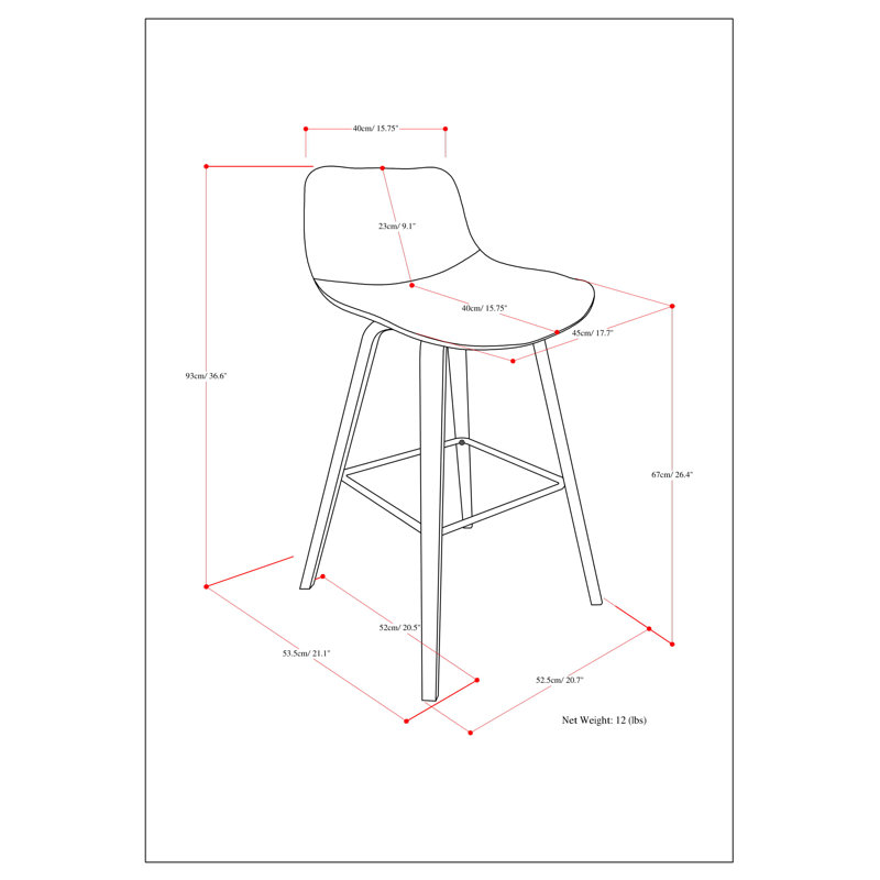Tabouret en bois cintré (ensemble de 2), Naturel / naturel, Vert