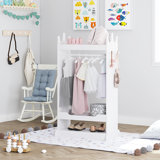 Geovany 14.96'' Wide Kids Armoire with Mirror