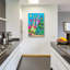 Art mural en verre épique «Magical Garden Neighbouring» par Koday, 24 po x 36 po