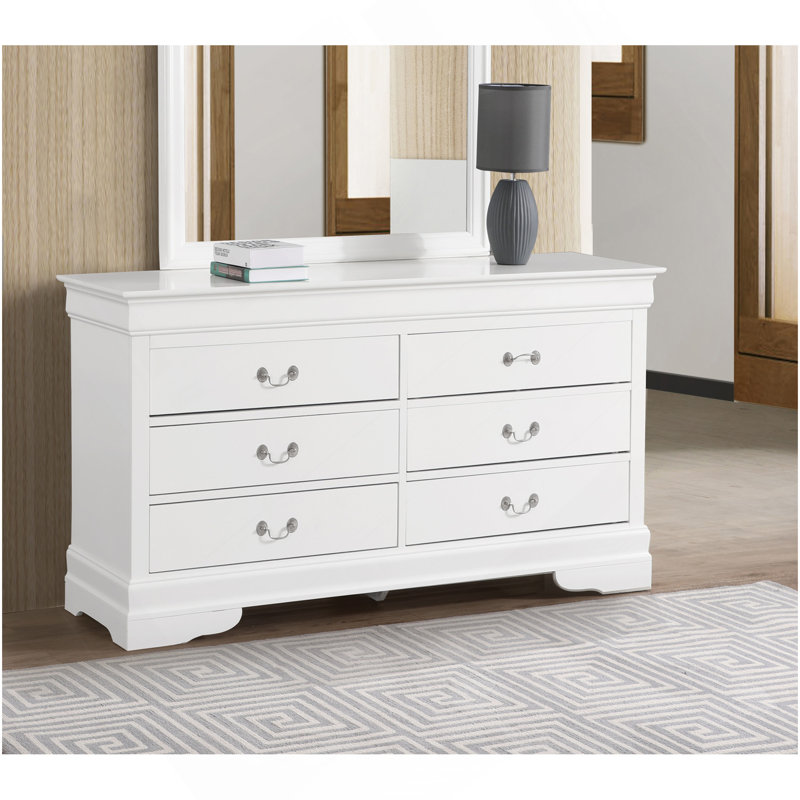 Commode Louis Phillipe G3190-D, blanc, Blanc