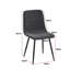 Fabric Upholstered Metal Side Chair-1950769004-1950769002