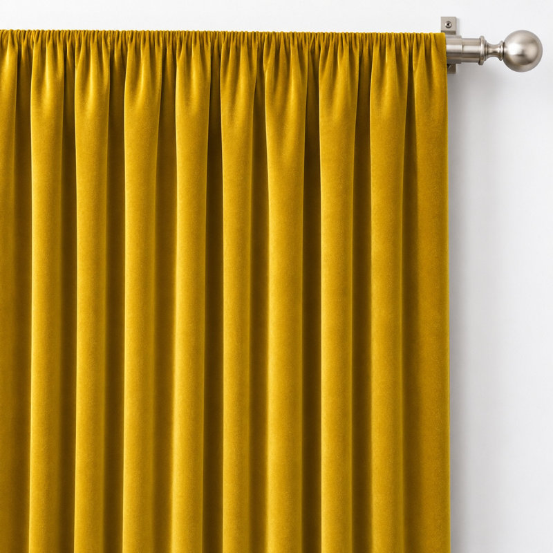 Solid Velvet | Velluto Fabric, Mustard